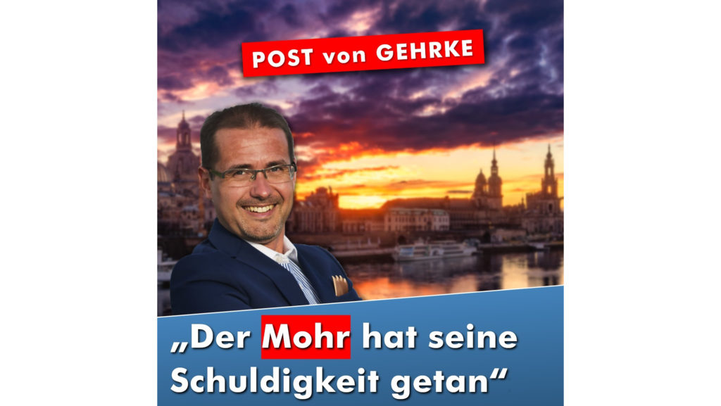 „Der Mohr hat seine Schuldigkeit getan“ – POST von GEHRKE